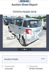 Toyota Passo 2018 for Sale in Military Accounts Housing Society