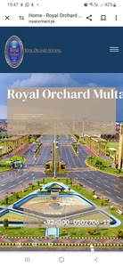 5 marla plot , Block-F, 50 ft wide road in Royal Orchard Multan