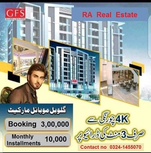 Shops available on 5 years Monthly installments.