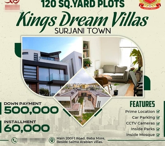120gz plot for installment king dream villa