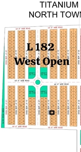L-182 West open Plot North Town Residency Titanium Block