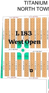 Plot No. L-183 West open North Town Residency Titanium Block