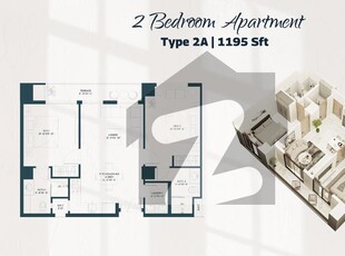 2 Bedroom Apartment Available On Main GT Road Near GIGA MALL, DHA Phase 2,3 &5 Rawat