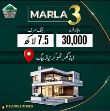 3 Marla Double Story House For sale on installments in Lahore Meadows City Thokar Niaz Baig Lahore