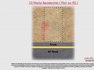 10 marla plot ( Plot no 93 ) for sale in Alamgir Block, Bahria Town, Lahore