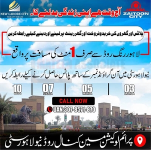 5-Marla Prime Location Plot On-Ground With Possession Available For Sale In New Lahore City