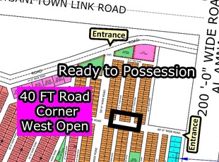 L - 3580 (40 FT Road + West Open + Corner) North Town Residency Phase - 01