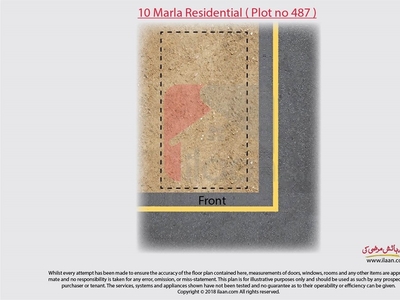 10 marla plot ( Plot no 487 ) for sale in Talha Block, Bahria Town, Lahore
