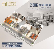 Union Luxury 1 Bed Apartments Possession Ready Etihad Town Raiwind Road Lahore Etihad Town Phase 1