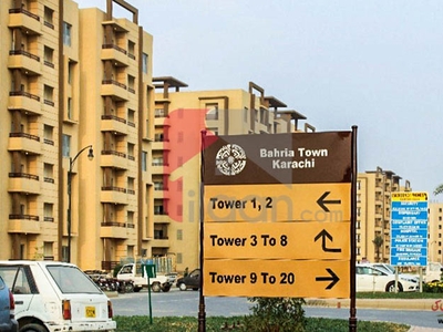 950 ( sq.ft ) apartment for sale ( first floor ) in Tower 10, Precinct 19, Bahria Town, Karachi