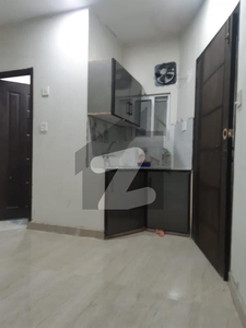 1 Bed Living Unfurnished Brand New First Entry , Tiled Flooring Flat Available Johar Town Phase 2