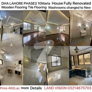 10 marla house for sale total renovated top location facing 2 kanal DHA Phase 3 Block Z