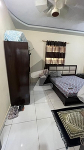 A Semi Furnished Portion at 3rd floor, Double Side Corner, for sale near Agha Juice and Alhasan Chok behind Sir Syed Girls college Nazimabad