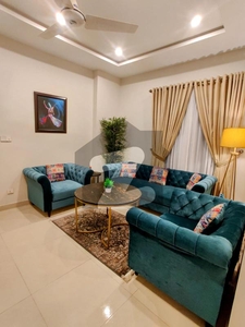 One Bedroom Luxury Furnished Apartment Available For Rent Brand New Building And Apartment 2 Left Available Electricity Backup Save mart Mosque Food Street All Facilities Available Near Building River Hills