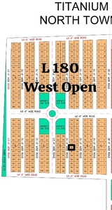 L-180 West open Plot North Town Residency Titanium Block