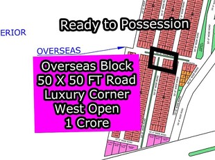 R - (50 X 50 FT Road + Corner + West Open) North Town Residency Phase - 01 (Surjani)