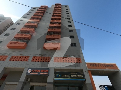 A Flat Of 1450 Square Feet In Karachi Grey Noor Tower & Shopping Mall