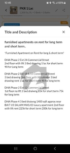 furnished apartments on rent for long term and short term.. DHA Phase 2 Extension