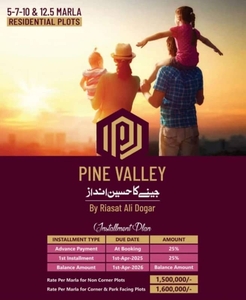 5 7 10 12.5 marla plots available for sale in pine valley sargodha road Faisalabad