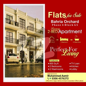 900 Sq Ft Ready To Move Apartment Available For Sale Bahria Orchard Phase 4