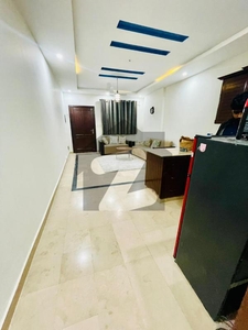 F-11 Markaz Luxury 1 Bed 1 Bath Tv Lounge Kitchen Car Parking Fully Furnished Apartment Available For Rent F-11