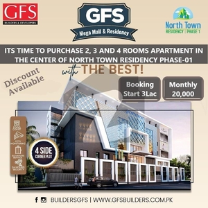 FLAT FOR SALE IN NORTH TOWN RESIDENCY PHASE-1 North Karachi