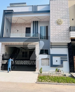 Model City Society Boundary Wall Canal Road Faisalabad 4m 2s Brand New Double Storey House For Sale Model City 1