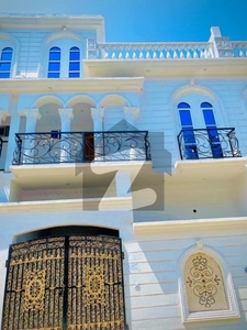 Roman Style Font Elevation 3.5Marla Marla House For Sale Al Hafeez Garden Phase 2