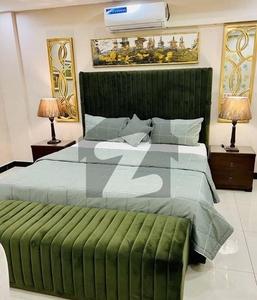 1 bedroom furnished apartment only for family original picture Bahria Town Sector C