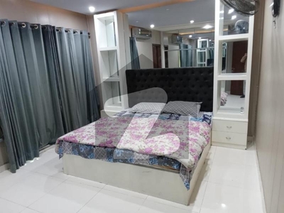 Brand New Condition One Bed Apartment Luxury Furnish With Lift Wifi CCTV Camera Security Guard Any Time Available Car Parking For Rent Bahria Town Phase 7