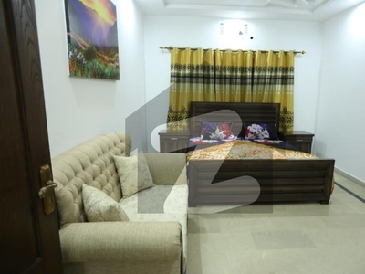 Independent 4 bedrooms fully luxury furnished ground portion available for rent Bahria Town Phase 6