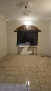 Portion available on Rent 2nd floor, elegantly Designed 3 Bed Drawing with all attach Bathroom and lounge Karachi Administration Employees Society