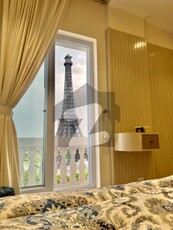 FACING EIFFLE TOWER VIEW LUXURIOUS FULLY FURNISHED BRAND NEW APARTMENTS AVAILABLE Bahria Town Sector E