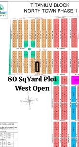 80 SqYard Plots Available in North Town Residency Titanium Block