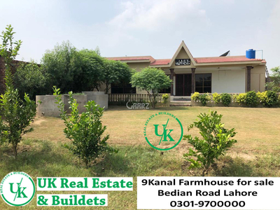 9 Kanal Farm House for Sale in Lahore Lakhoki