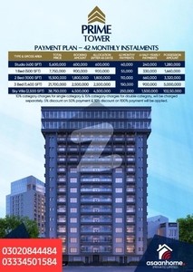 1 BED APPARTMENTS AVAILABLE FOR SALE IN PRIME TOWER BAHRIA TOWN LAHORE Bahria Town Tipu Sultan Block