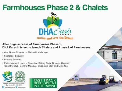 DHA Oasis Karachi Farmhouses Phase 2 - BOOKING DETAILS