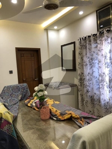 FULLY FURNISHED Just As Brandnew, Fully Tiled Flooring, Beautifully Renovated 3 Bedrooms With 3 Attached Bathrooms, Standby Lift Generator, Basement Car Parking Clifton Block 4