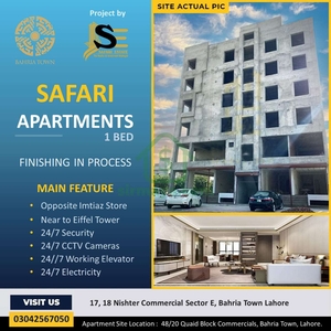 1 Bed Apartment For Sale In Bahria Town Lahore