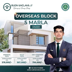 Book Your 5-Marla Residential Plot in Rudn-Enclave Overseas Block