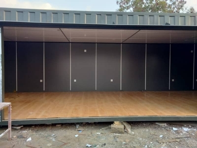 insulated office container porta cabin, prefab container with flooring