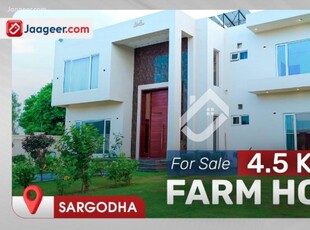 4.5 Kanal Farm House For Sale In 89 N.B Near 85 Jhaal Raza Garden Sargodha