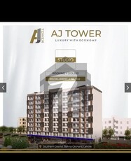 1 bed appartment for sale just 18 lac 63 thousands with easy installments for sale in AJ Tower in Southern Block Main Bahria Orchard Lahore Bahria Orchard Phase 1 Southern