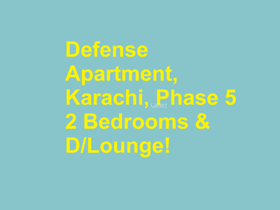 950 Square Feet Apartment for Sale in Karachi Badar Street-9, DHA