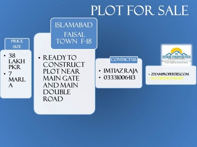 Plot in ISLAMABAD Fateh Jang Rd Available for Sale