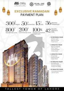 1 Bed Luxurious Apartment For Sale on 3 Year Instalment Plan In Pearl One Bahria Town Lahore Bahria Town Tipu Sultan Block