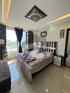 Fully Furnished Flat available for rent in Secter C Bahria Town. Gass available ha Bahria Town