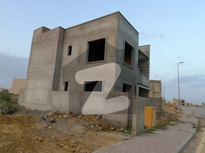 Grey Structure Hot Location Boulevard Front Of Entrance Back 125 Square Yards House Up For Sale In Bahria Town Karachi Precinct 12 ( Ali Block ) 2 Years Construction Time ( On Installment Also Available ) Bahria Town Precinct 12