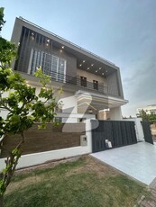 Beautiful 8 Marla Brand New House Available For Sale Front View Open With Green Patch Bahria Enclave Sector J