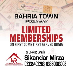 Bahria town Peshawar booking form available